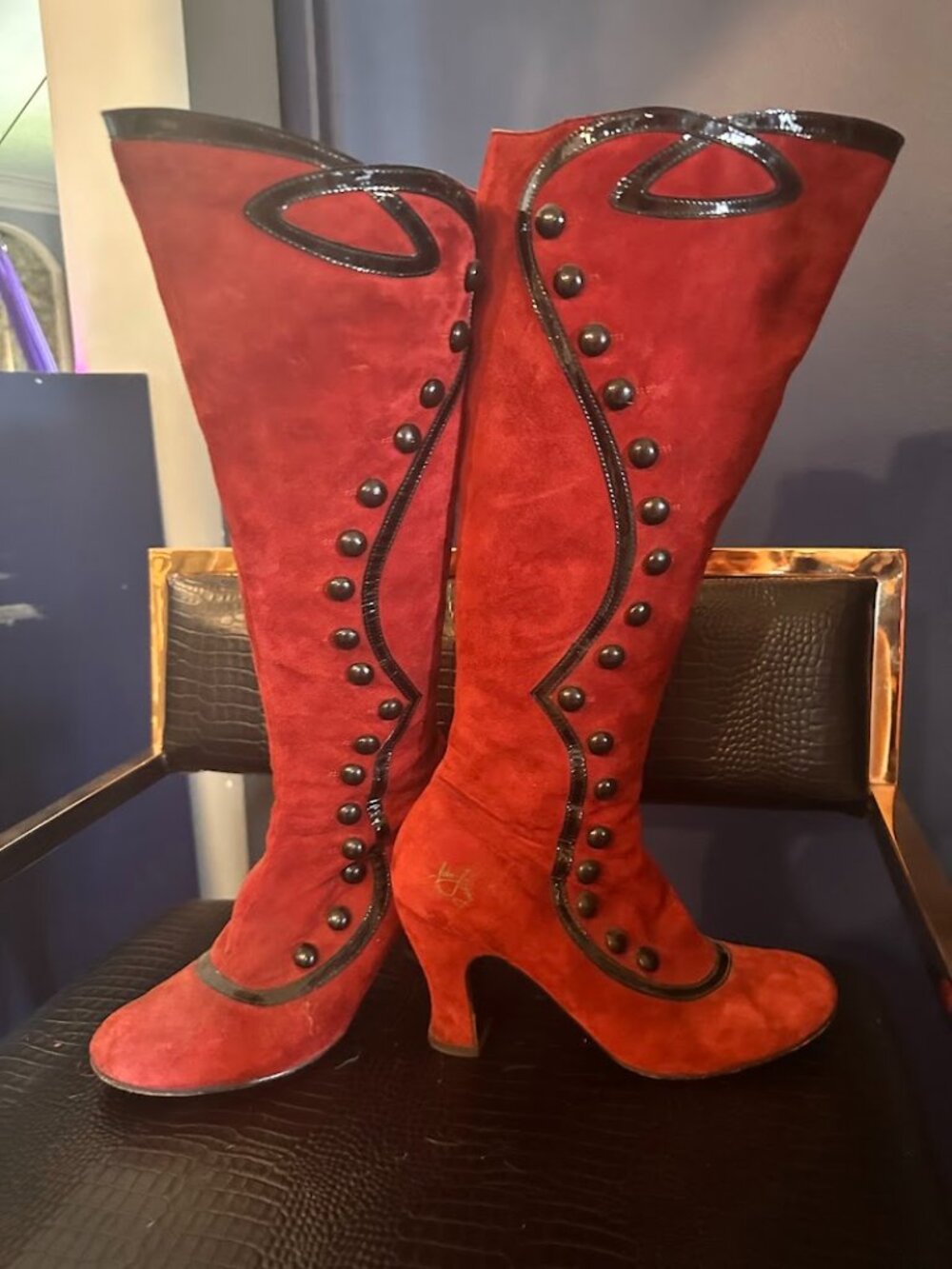 Victorian Suede Boots